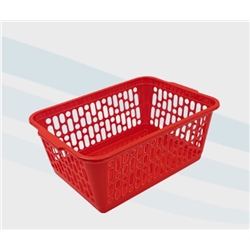 Plastic Baskets Medium  30X20X11Cm - Red DB2-RED