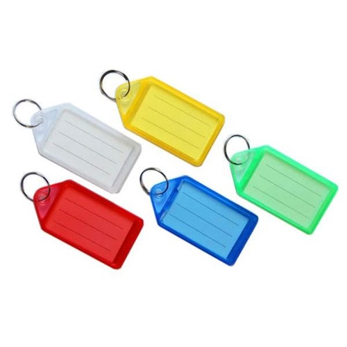 Sliding Tags ValueX Sliding Key Tags Plastic Large Assorted Colours (Pack 50 ...