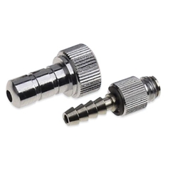 Tube Connectors part I short, part II long - Chrome Plated