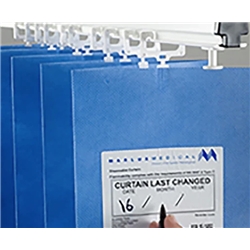 7.2M FAST-FIT ANTI-BAC Curtains 1950 - Pastel Blue -SINGLE