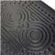 Floortex AFS-TEX 3000x Anti Fatigue Mat for Sit Stand Workstations Antimicrobial Polyurethane and Polyester 50 x 100cm Midnight Black UFCA32039XBM