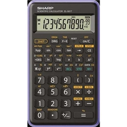 Sharp EL501 12 Digit Scientific Calculator Black/Purple SH-EL501TBVL