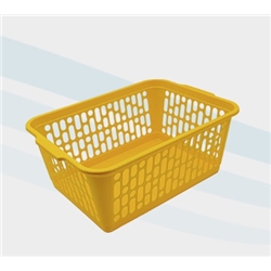 Plastic Baskets Medium  30X20X11Cm - Yellow DB2-YELLOW