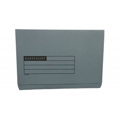 ValueX Document Wallet Full Flap Foolscap 270gsm Blue (Pack 50) 45413DENT