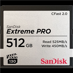 SanDisk Extreme Pro 512GB CFast 2.0 Memory Card