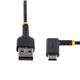 StarTech.com 30cm USB A to Right Angle USB C Heavy Duty Fast Charging Cable