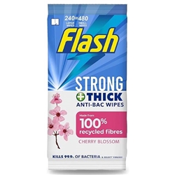 Flash Antibacterial Cleaning Wipes Blossom & Breeze 240 large wipes (60 x 4)
