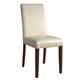 Bolero Faux Leather Dining Chairs Cream (2 pack)