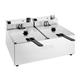 Buffalo Twin Tank Twin Basket 2x5Ltr Countertop Fryer 2x2.8kW