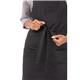 Chef Works Urban Rockford Canvas Bib Apron Steel Grey