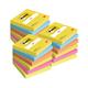 Post-it Notes 76x76mm Energetic Colour Collection Pack of 12 + 6 FREE