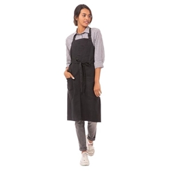 Chef Works Urban Rockford Canvas Bib Apron Steel Grey