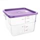 Hygiplas Square Food Storage Container Lid Purple Large