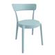 Bolero Mila Café Chairs Icy Blue (2 pack)