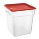 Hygiplas Square Food Storage Container Lid Red Large
