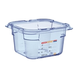 Araven ABS Food Storage Container Blue GN 1/6 100mm