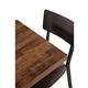 Bolero Pre-Drilled Square Table Top Urban Dark 700mm