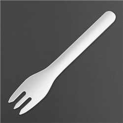 Fiesta Compostable Paper Forks 155mm (100 Pack)