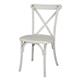Bolero Manhattan Cross-Back Resin Chairs Limewash (4 Pack)