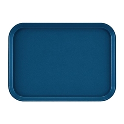 Cambro EpicTread Fibreglass Rectangular Non-Slip Tray Blue 350mm