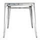 Bolero Bistro Galvanised Steel Square Table 668mm (Single)