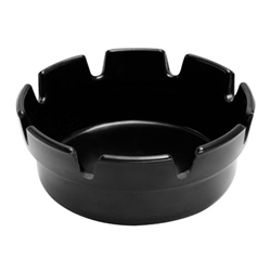 Beaumont Black Melamine Ashtray 177mm (Pack of 10)