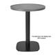Bolero Fibre Glass Round Table Top Brushed Black 580mm