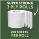 Cheeky Panda 3-Ply Toilet Tissue 200 Sheets (Pack of 48) PFTOILT48