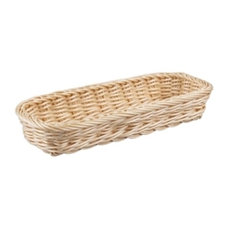 APS Polypropylene Rectangular Rattan Basket 270x100mm