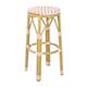 Bolero Parisian Style PE Rattan Bar Stools Coral (2 Pack)