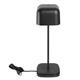 Olympia Lucca Table Lamp Squared Dome Black 300mm