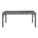 Bolero Valletta Grey Slatted Extendable Outdoor Dining Table