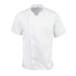 Chef Works Springfield Zipper Mens Chef Jacket White M