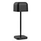 Olympia Lucca Table Lamp Squared Dome Black 200mm