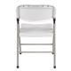 Bolero Foldaway Utility Chairs White (2 pack)