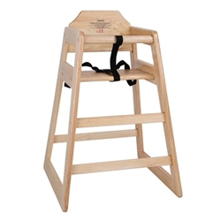 Bolero Wooden Highchair Natural Finish