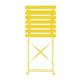 Bolero Perth Mellow Yellow Pavement Style Steel Folding Chairs (2 Pack)