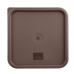 Hygiplas Square Food Storage Container Lid Brown Large