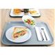 Olympia Kristallon Polypropylene Fast Food Tray Grey Large 450mm