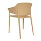 Bolero Lorenzo Cafe Chairs Warm Cream (2 pack)