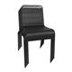 Bolero Amalfi Slatted Steel Side Chairs Black (4 pack)