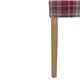 Bolero Austin Dining Chairs Wine Tartan (2 pack)