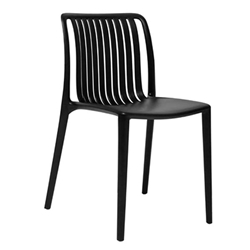 Bolero Verona Café Chairs Black (2 pack)