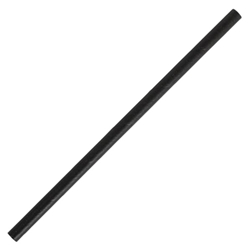 Fiesta Compostable Paper Cocktail Stirrer Straws Black (250 Pack)