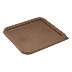 Hygiplas Square Food Storage Container Lid Brown Medium