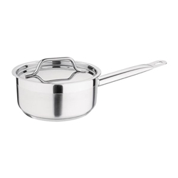 CaterBase Stainless Steel Saucepan With Lid 16cm