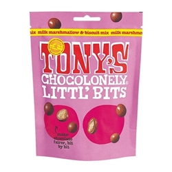 Tony's Chocolonely Littl' Bits Milk Marshmallow Biscuit Mix 100g (8 Pack)
