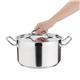 CaterBase Stainless Steel Stew Pot With Lid 24cm