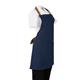 Southside Short Length Bib Apron Denim Blue with Tan Ties