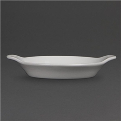 Olympia Whiteware Round Eared Dishes 170 x 140mm (6 pack)